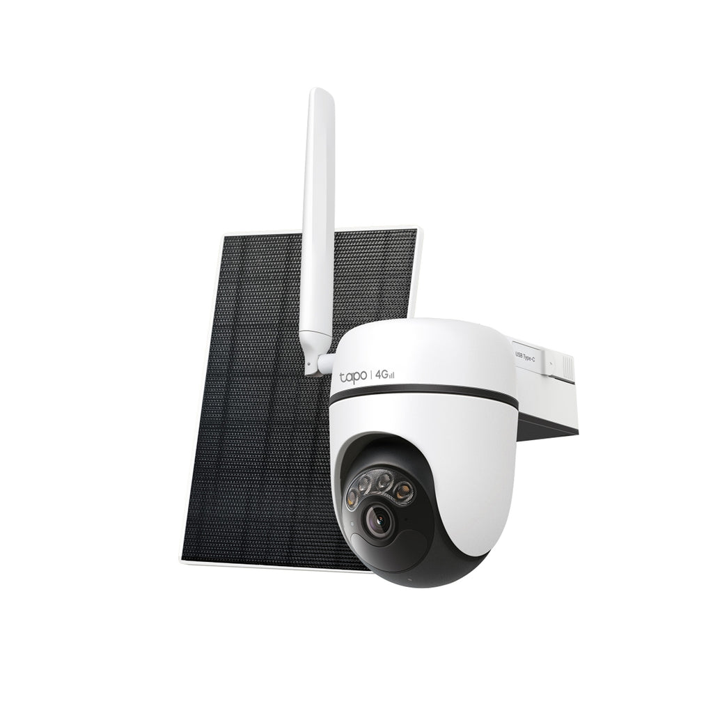 Tapo C615G KIT Solar-Powered Pan/Tilt 4G LTE Security Camera Kit – Wireless Outdoor Smart Surveillance Camera with AI Detection