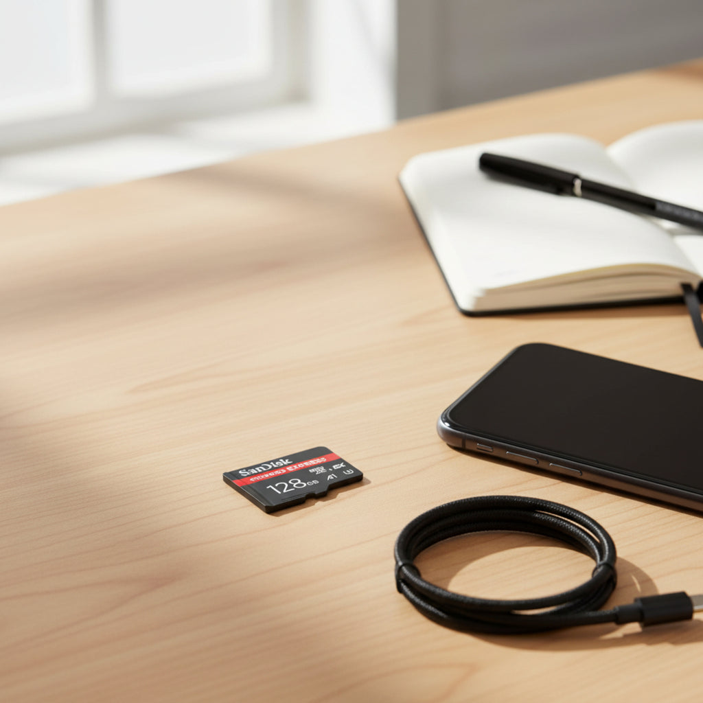 SanDisk microSD Express storage card for smartphone and 4K video.

128GB 256GB