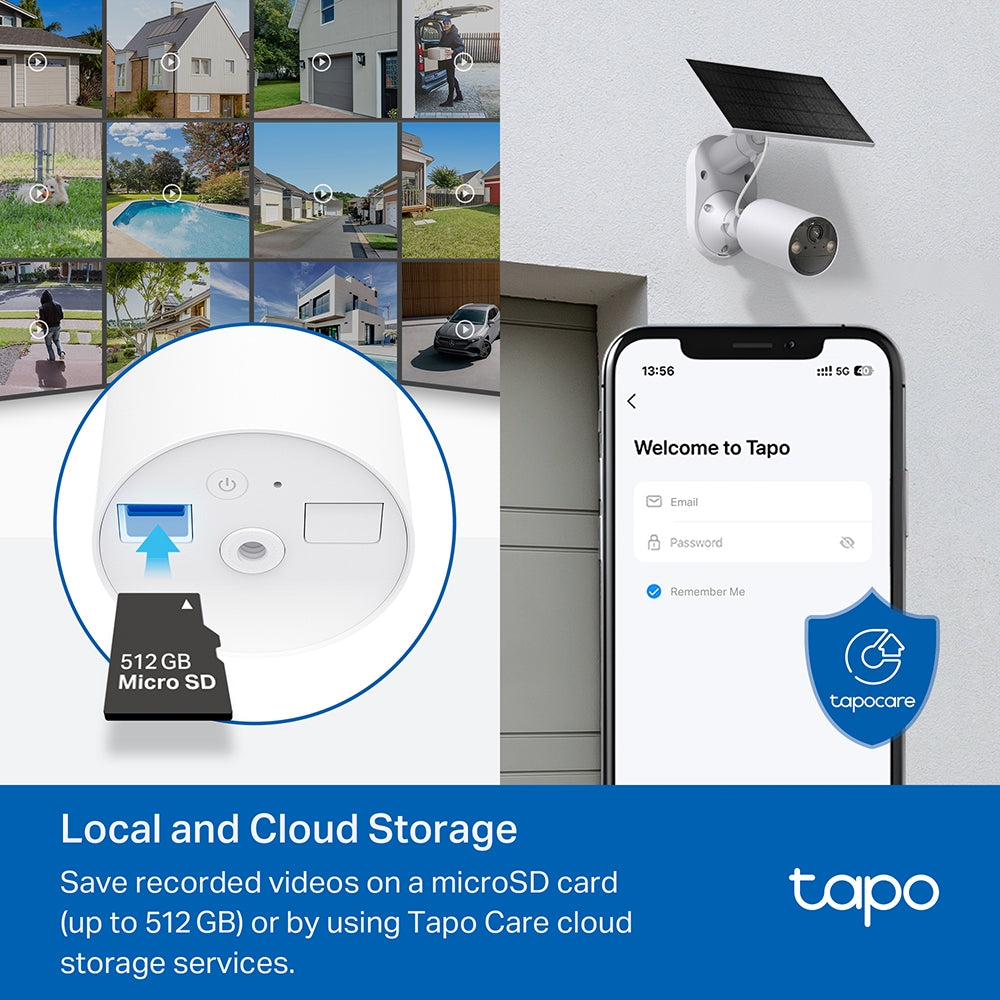 Tapo C402 KIT Solar-Powered Security Camera Kit – 1080p Wire-Free Outdoor Smart Camera with AI Detection, Color Night Vision & Solar Charging