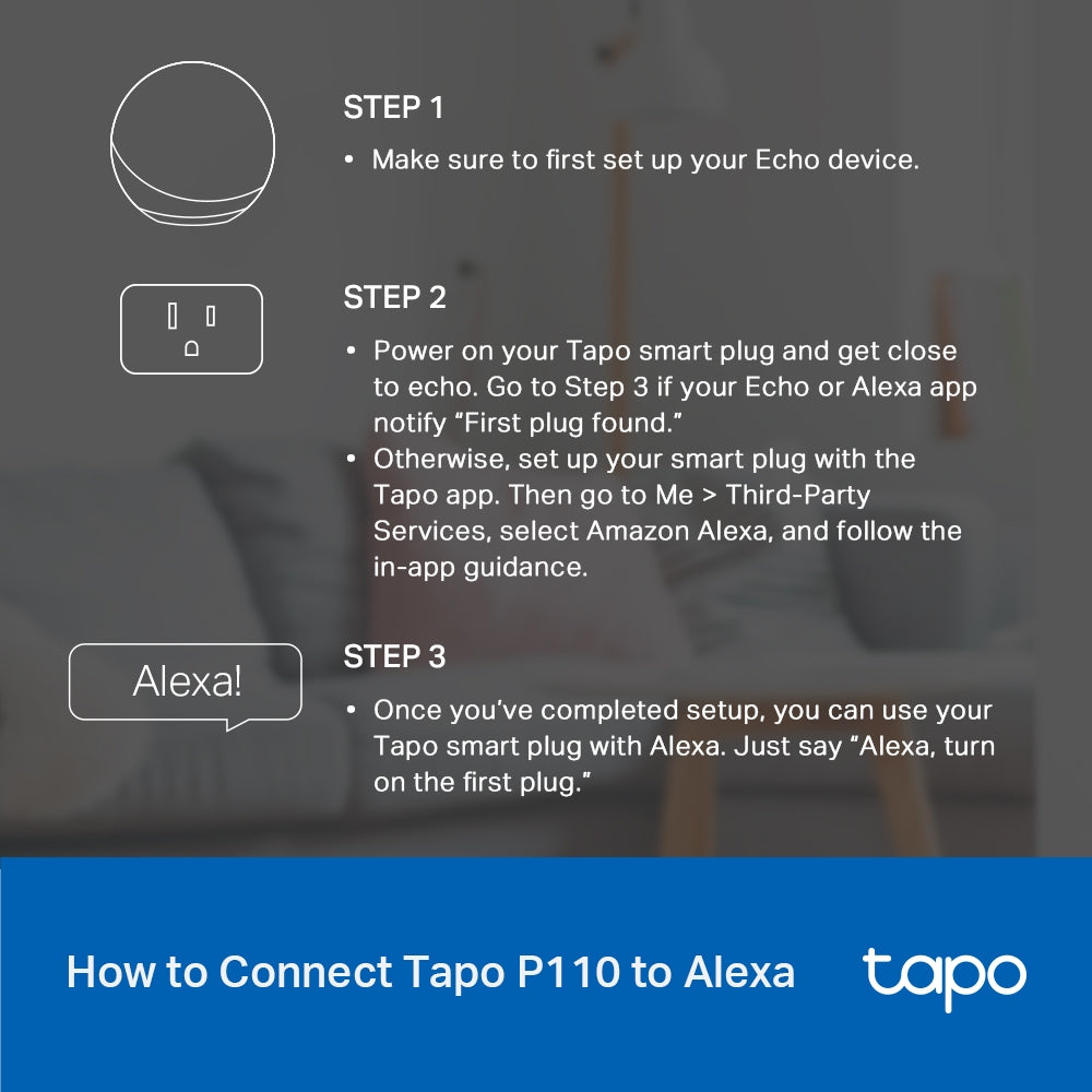 Tapo P110M Mini Smart Wi-Fi Plug – Energy Monitoring Smart Socket with App & Voice Control