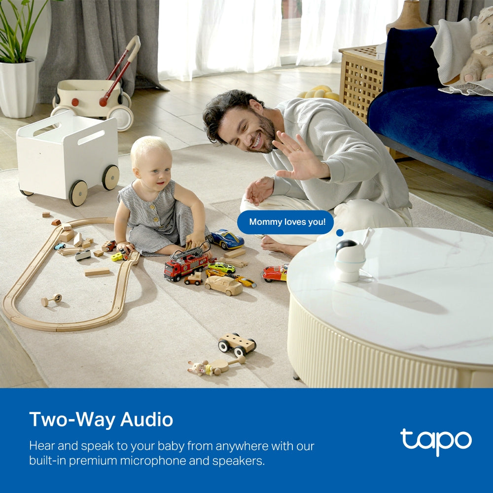 Tapo C840 Dual-Lens Smart Baby Camera – 2K Wi-Fi Baby Monitor with Motion Tracking & Night Vision