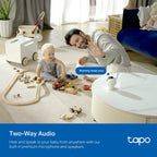 Tapo C840 Dual-Lens Smart Baby Camera – 2K Wi-Fi Baby Monitor with Motion Tracking & Night Vision