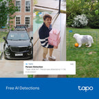 Tapo C630 KIT Solar-Powered Pan/Tilt Security Camera – 3K Wi-Fi Outdoor Smart Camera with AI Tracking & Solar Charging