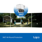 Tapo C615F KIT Solar-Powered Floodlight Pan/Tilt Security Camera Kit – 4G LTE Outdoor Smart Camera with Floodlight & AI Detection