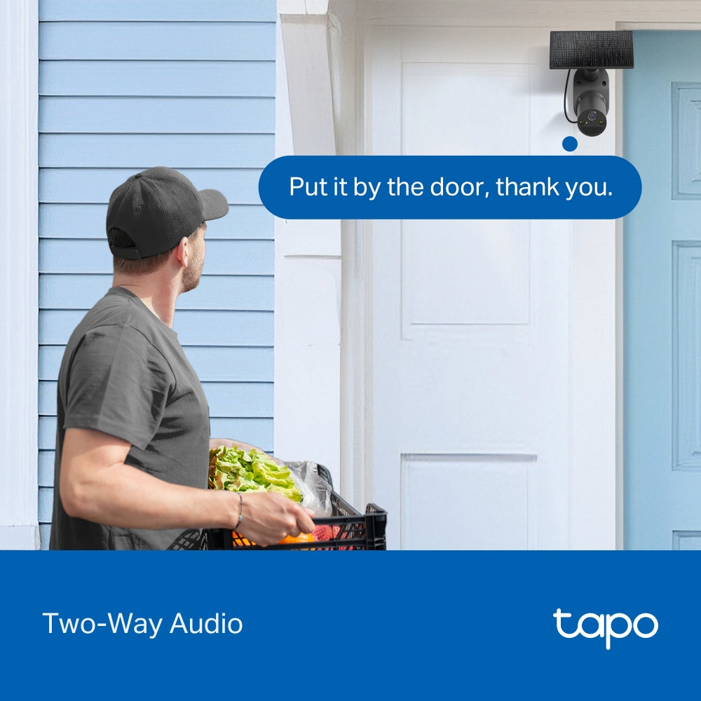 Tapo C411 KIT Solar-Powered Security Camera Kit – 2K Smart Wireless Outdoor Camera with AI Detection, Color Night Vision & Wire-Free Installation