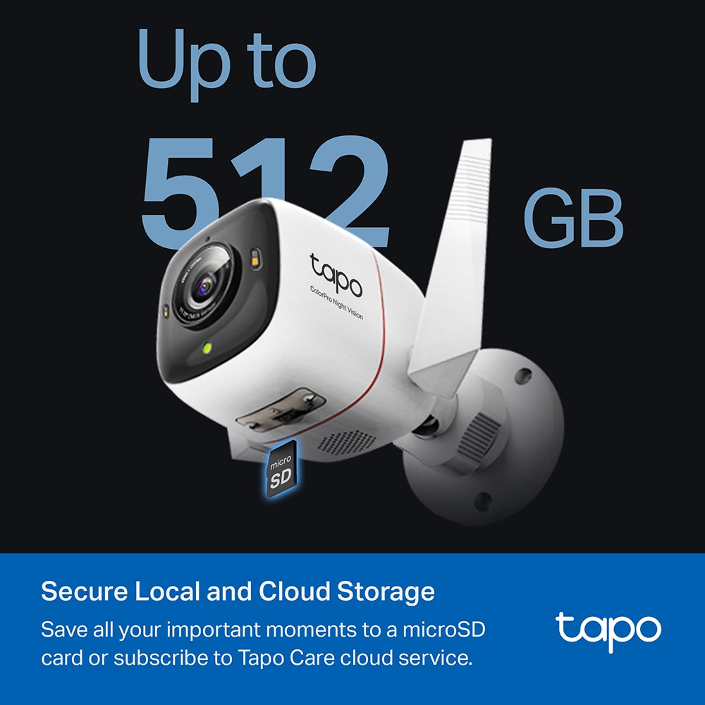 Tapo C325WB Outdoor Security Wi-Fi Camera – 2K QHD Smart Camera with ColorPro Night Vision, AI Detection & IP66 Weatherproof Design