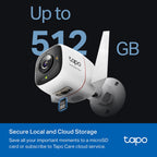 Tapo C325WB Outdoor Security Wi-Fi Camera – 2K QHD Smart Camera with ColorPro Night Vision, AI Detection & IP66 Weatherproof Design