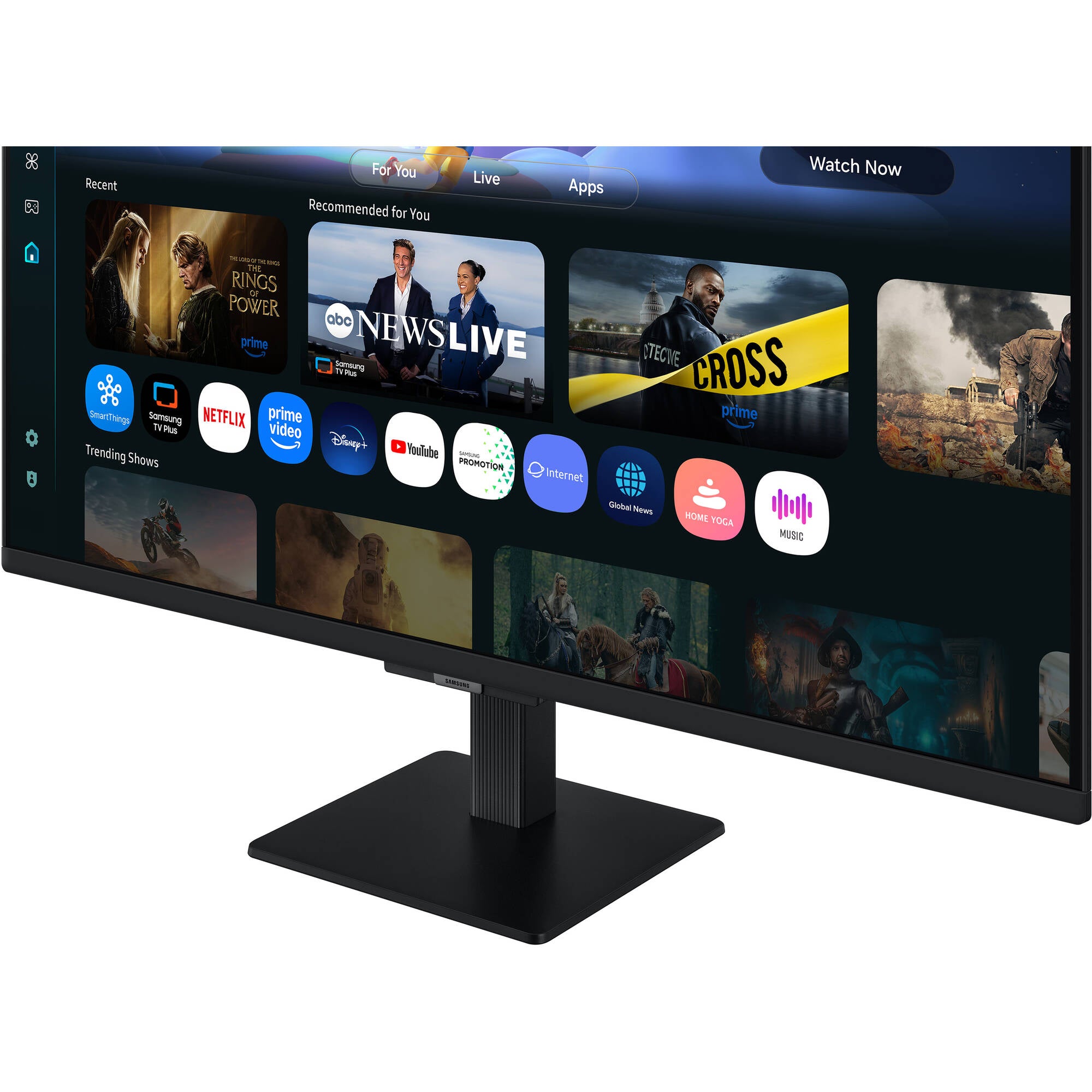 Samsung M5 M50F 27-Inch IPS Full HD Smart Monitor Tizen OS WiFi 5 Bluetooth 5.2 HDR10 Gaming Hub Built-in Speakers Remote Control Display