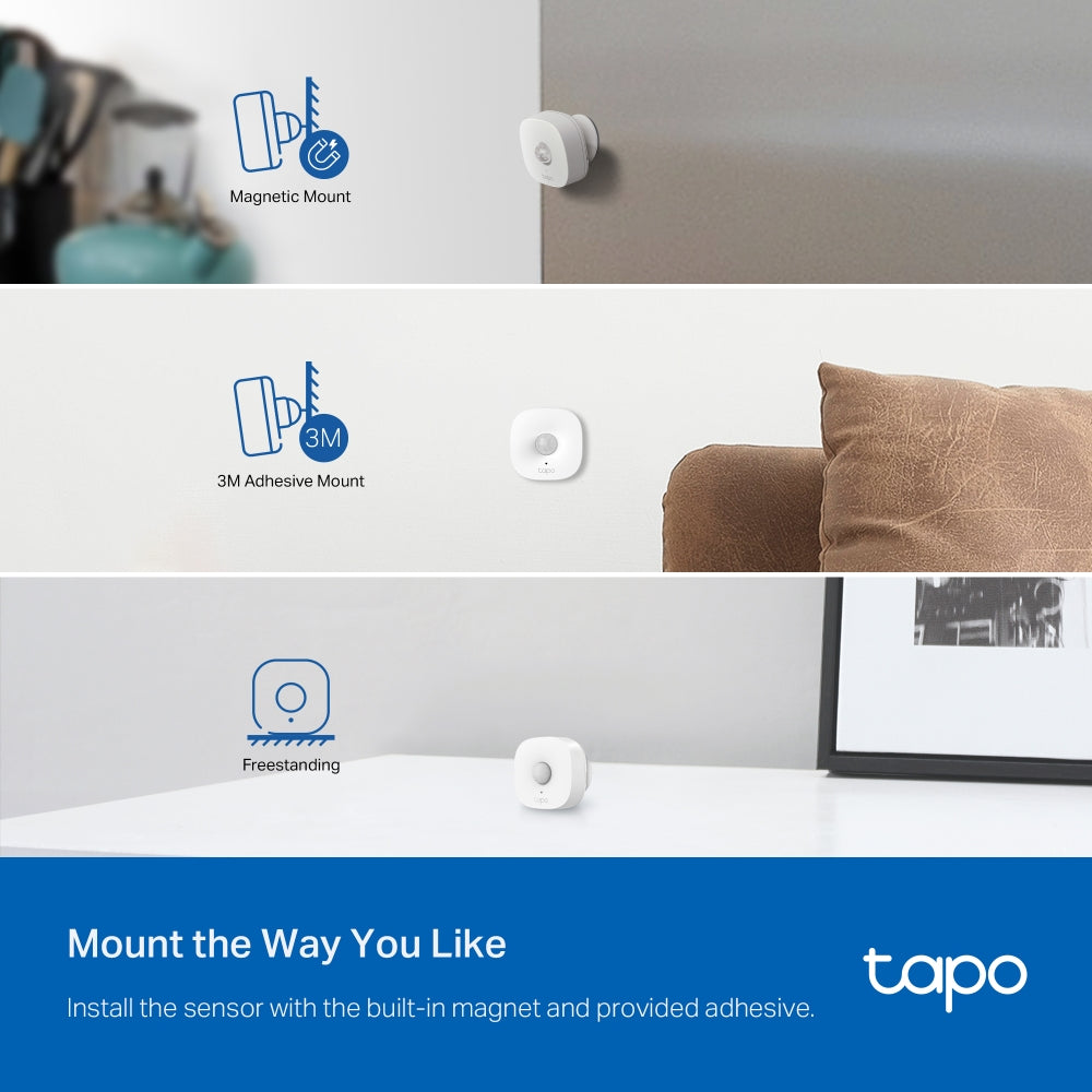 Tapo T100 Smart Motion Sensor – WiFi Motion Detection Sensor with Instant Alerts & Smart Home Automation