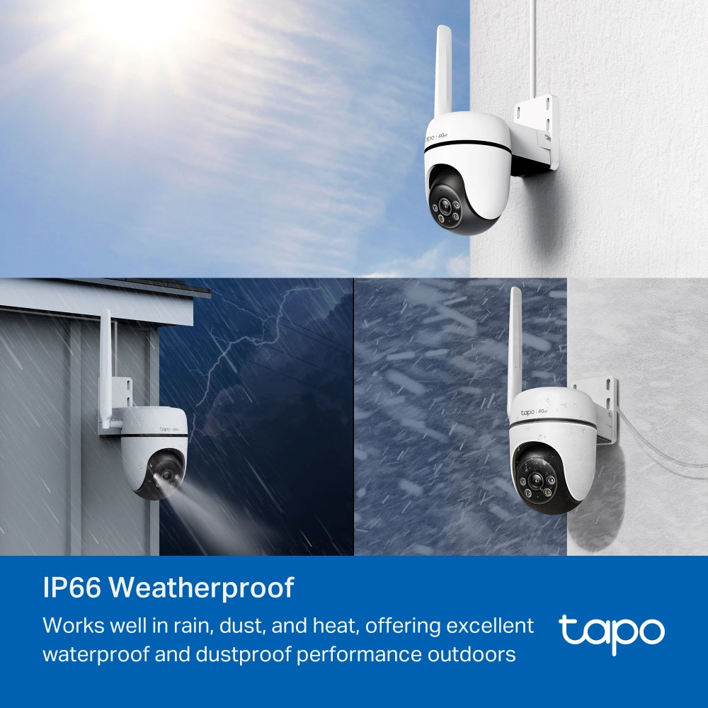 Tapo C501GW Outdoor Pan/Tilt 4G LTE Security Camera – Smart SIM-Based Wireless Camera with AI Detection & Night Vision