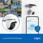 Tapo C610 KIT Solar-Powered Pan/Tilt Security Camera Kit – 2K Smart Outdoor Wi-Fi Camera with Solar Charging, Motion Tracking & Night Vision
