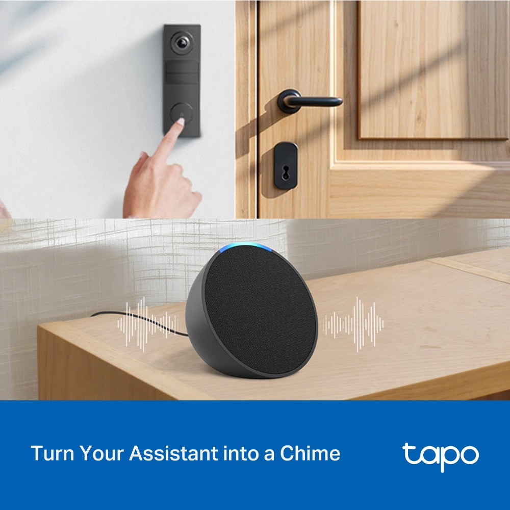 Tapo D205 2K Battery Video Doorbell – Wireless Smart Wi-Fi Door Camera with Motion Detection & App Alerts