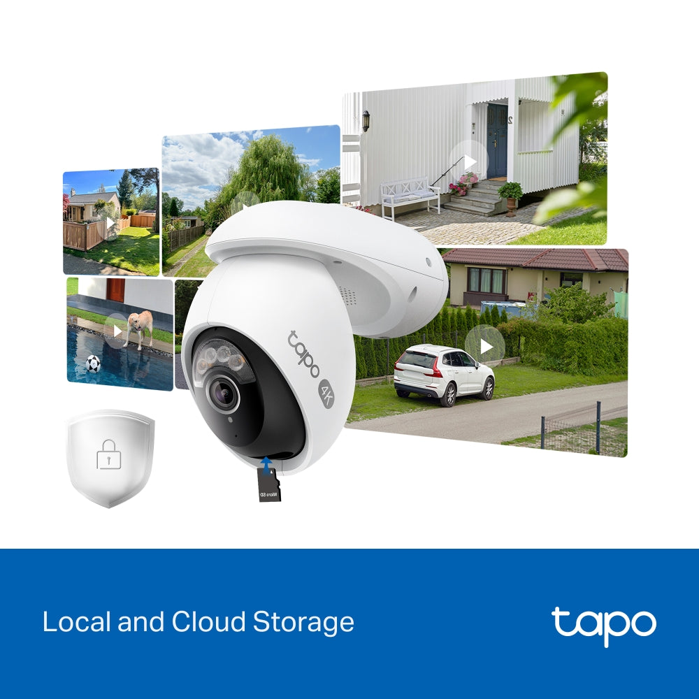 Tapo C560WS Outdoor Pan/Tilt Security Wi-Fi Camera – 4K Ultra HD Smart Camera with AI Detection, Night Vision & Wi-Fi 6