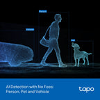 Tapo C545D Outdoor Dual-Lens Pan/Tilt Security Camera – 2K Smart Wi-Fi Camera with AI Tracking & Dual View Monitoring