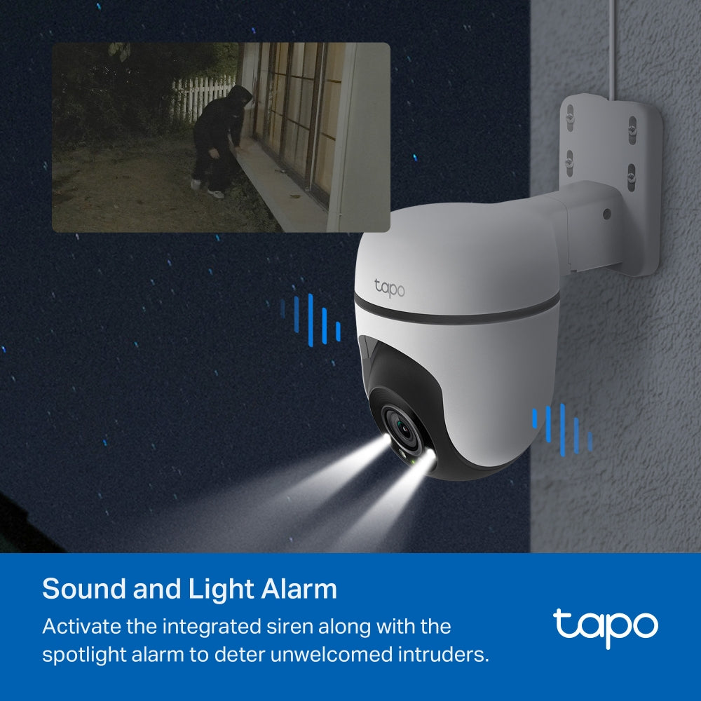 Tapo C500 Outdoor Pan/Tilt Security WiFi Camera – 360° Motion Tracking Home Security Camera