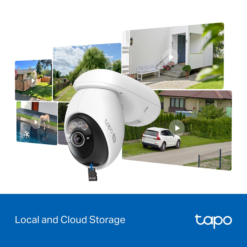 Tapo C660 KIT Solar-Powered Pan/Tilt Security Camera – 4K Wi-Fi Outdoor Smart Camera with AI Tracking & Solar Charging