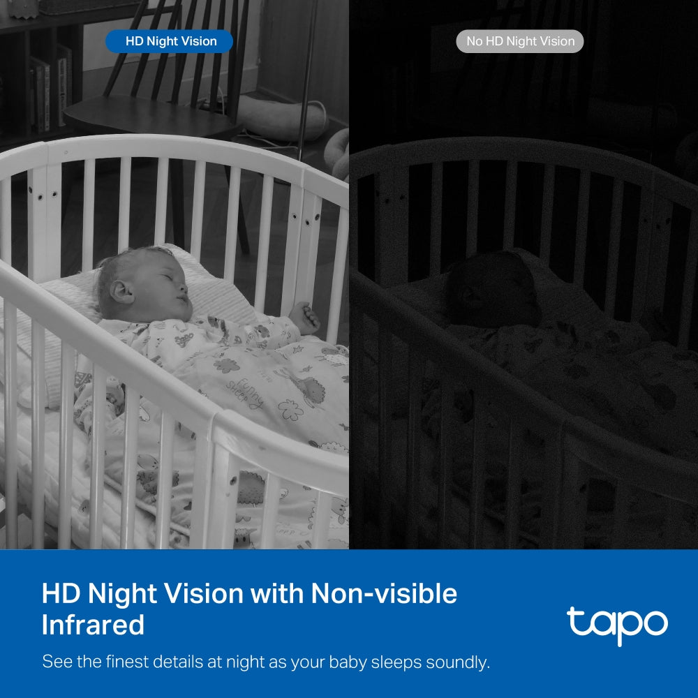 Tapo C840 Dual-Lens Smart Baby Camera – 2K Wi-Fi Baby Monitor with Motion Tracking & Night Vision