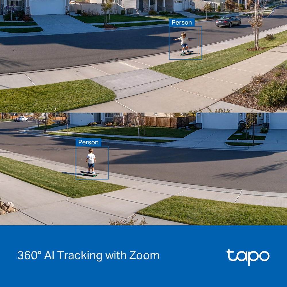 Tapo C630 KIT Solar-Powered Pan/Tilt Security Camera – 3K Wi-Fi Outdoor Smart Camera with AI Tracking & Solar Charging