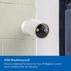 Tapo C460 Battery-Powered Outdoor Security Camera – 4K Ultra HD Wireless Wi-Fi Smart Camera with AI Detection & Color Night Vision