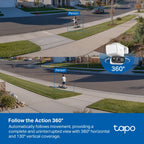 Tapo C615F KIT Solar-Powered Floodlight Pan/Tilt Security Camera Kit – 4G LTE Outdoor Smart Camera with Floodlight & AI Detection