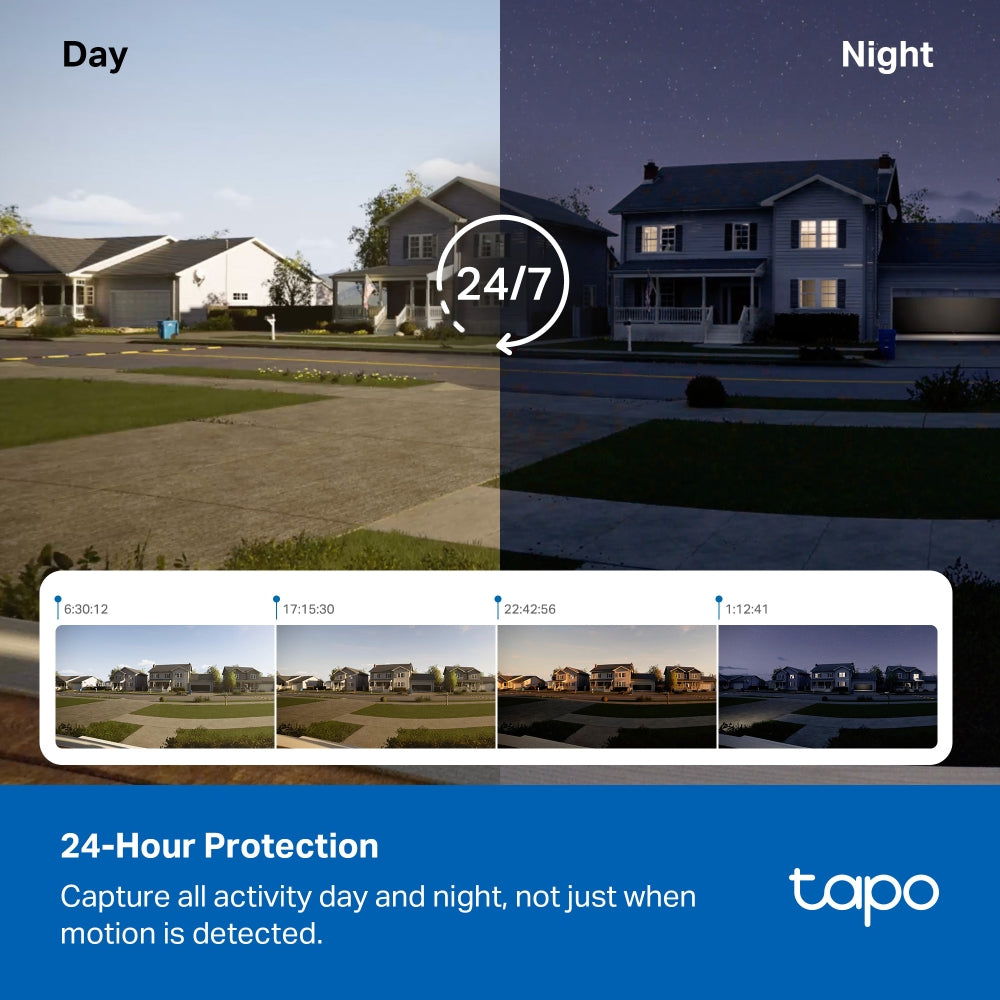 Tapo C660 KIT Solar-Powered Pan/Tilt Security Camera – 4K Wi-Fi Outdoor Smart Camera with AI Tracking & Solar Charging