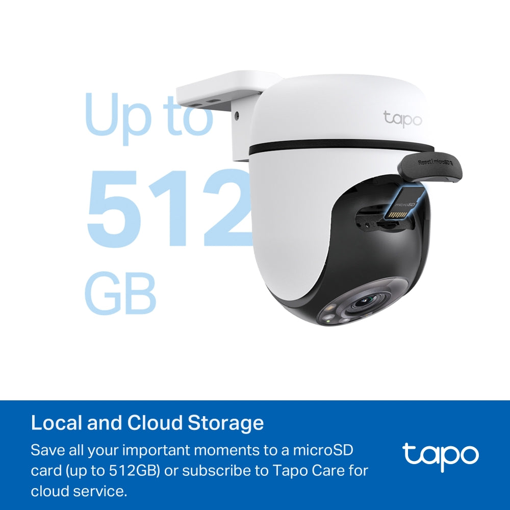 Tapo C500 Outdoor Pan/Tilt Security WiFi Camera – 360° Motion Tracking Home Security Camera