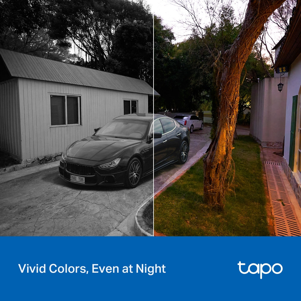 Tapo C216 Indoor/Outdoor Home Security Wi-Fi Camera – 2K 3MP Smart Pan/Tilt Camera with AI Detection, Color Night Vision, 360° Coverage & IP65 Weatherproof Design
