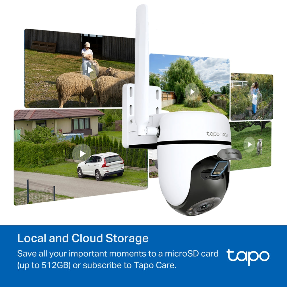 Tapo C501GW Outdoor Pan/Tilt 4G LTE Security Camera – Smart SIM-Based Wireless Camera with AI Detection & Night Vision