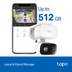 Tapo C216 Indoor/Outdoor Home Security Wi-Fi Camera – 2K 3MP Smart Pan/Tilt Camera with AI Detection, Color Night Vision, 360° Coverage & IP65 Weatherproof Design