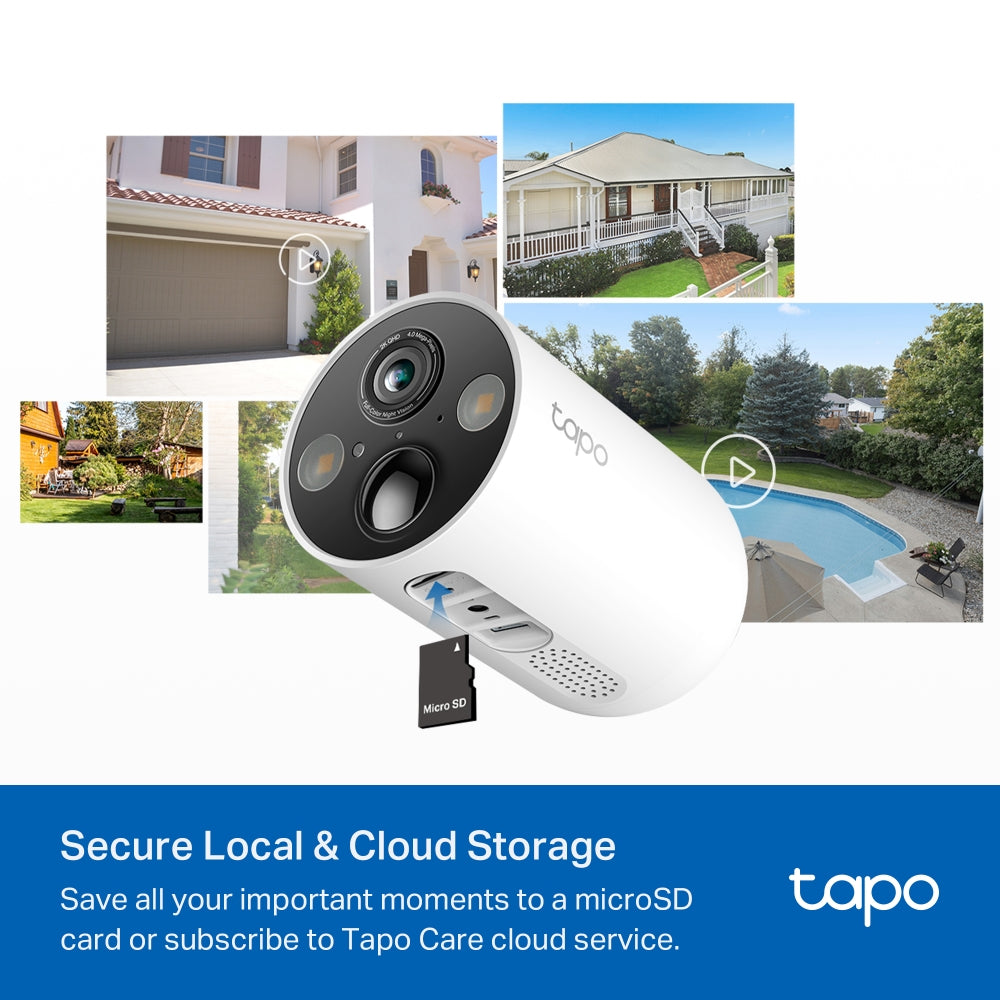 Tapo C425 KIT Solar-Powered Security Camera Kit – 2K QHD Wireless Outdoor Smart Camera with AI Detection & Color Night Vision