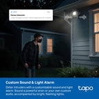 Tapo C615F KIT Solar-Powered Floodlight Pan/Tilt Security Camera Kit – 4G LTE Outdoor Smart Camera with Floodlight & AI Detection