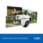 Tapo C630 KIT Solar-Powered Pan/Tilt Security Camera – 3K Wi-Fi Outdoor Smart Camera with AI Tracking & Solar Charging