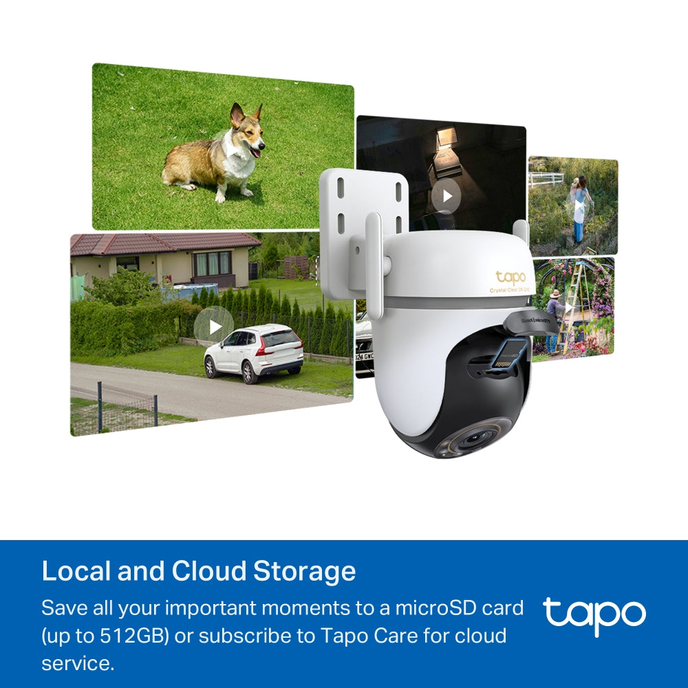Tapo TC43 Outdoor Pan/Tilt Security Wi-Fi Camera – 360° Smart WiFi Surveillance Camera with Motion Tracking