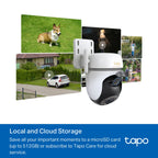 Tapo TC43 Outdoor Pan/Tilt Security Wi-Fi Camera – 360° Smart WiFi Surveillance Camera with Motion Tracking