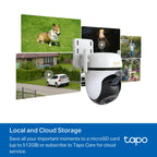 Tapo C530WS Outdoor Pan/Tilt Security Wi-Fi Camera – 3K Smart 5MP 360° AI Surveillance Camera with Color Night Vision