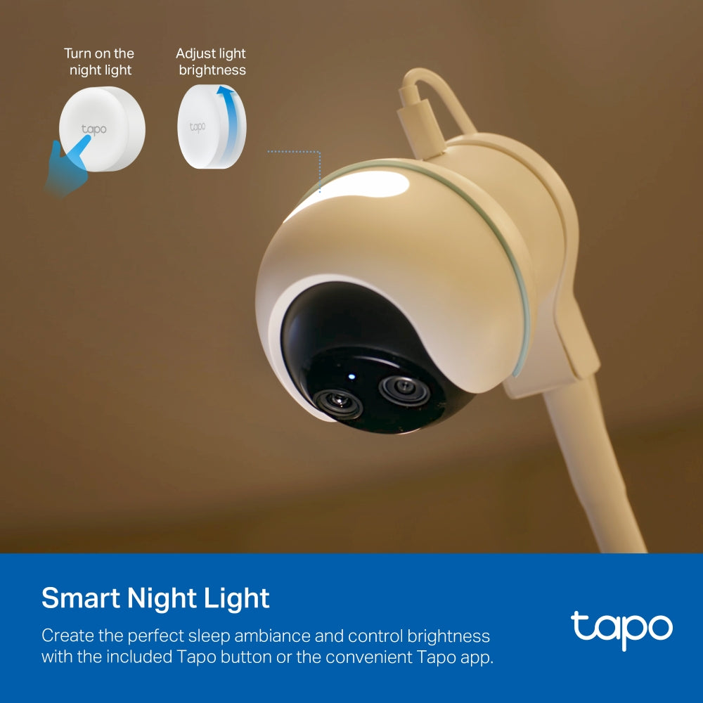 Tapo C840 Dual-Lens Smart Baby Camera – 2K Wi-Fi Baby Monitor with Motion Tracking & Night Vision