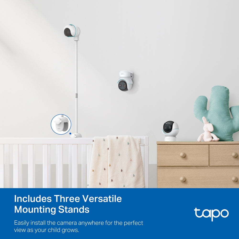 Tapo C840 Dual-Lens Smart Baby Camera – 2K Wi-Fi Baby Monitor with Motion Tracking & Night Vision