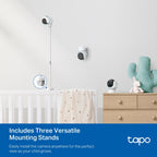Tapo C840 Dual-Lens Smart Baby Camera – 2K Wi-Fi Baby Monitor with Motion Tracking & Night Vision