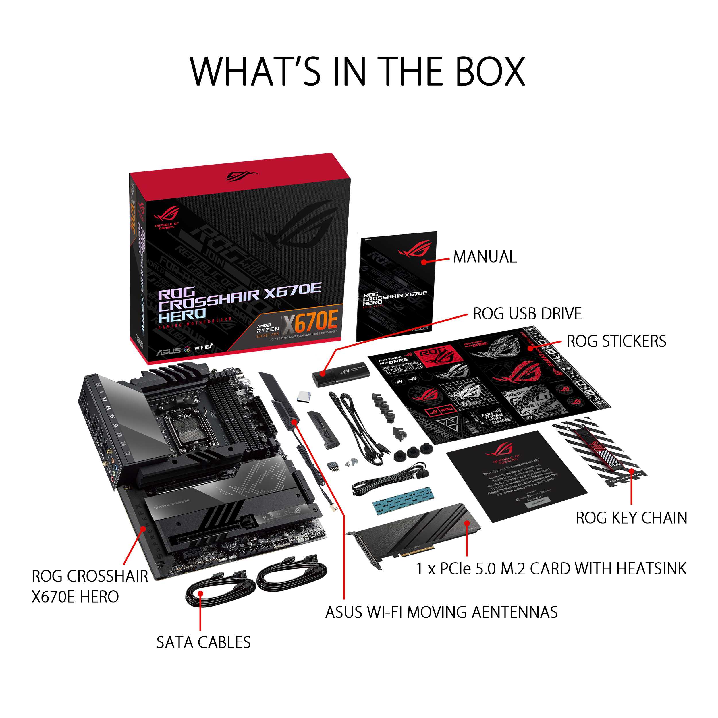 ASUS ROG Crosshair X670E Hero ATX Motherboard