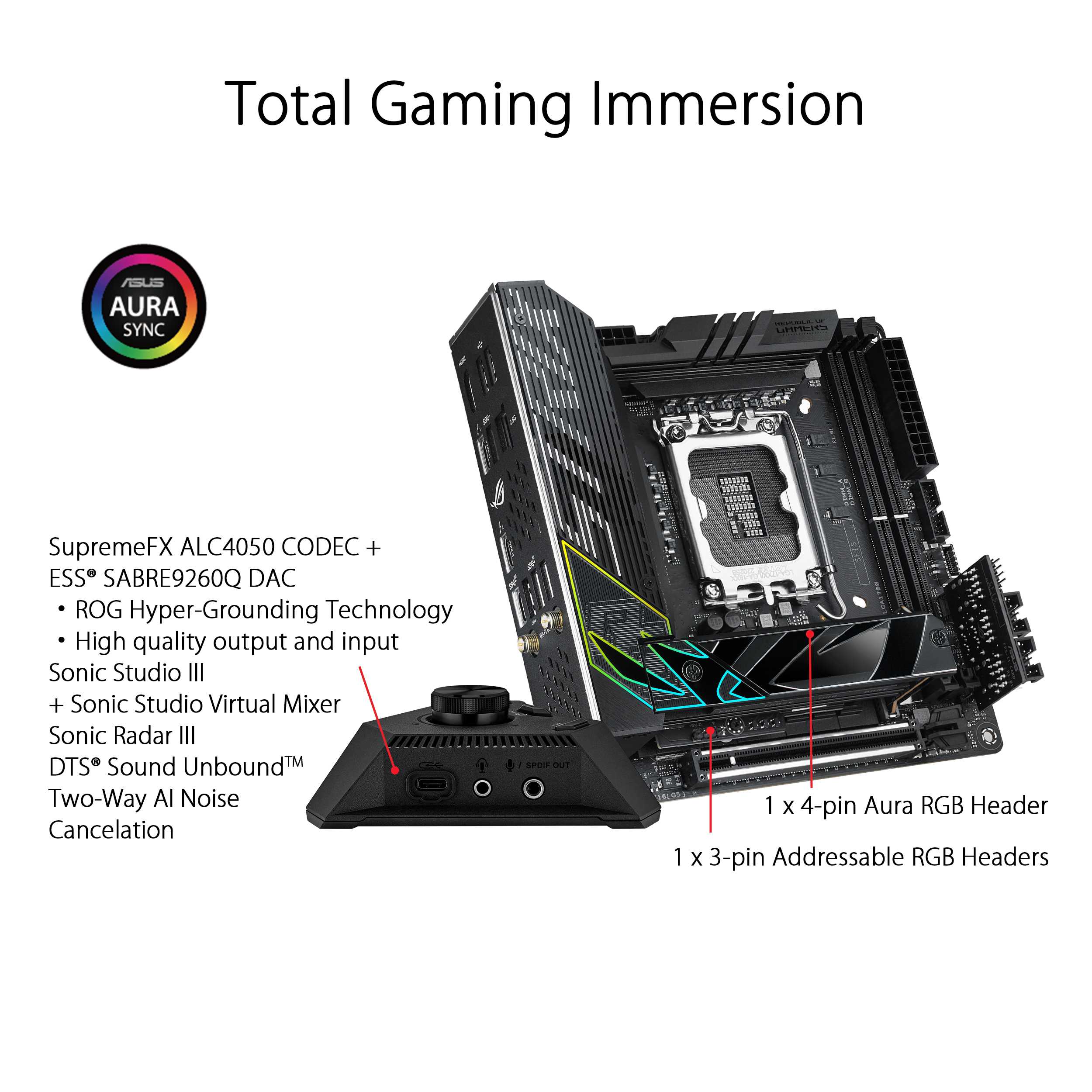 ASUS ROG Strix Z790-I Gaming WiFi Mini-ITX Motherboard