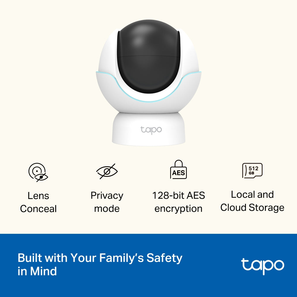 Tapo C840 Dual-Lens Smart Baby Camera – 2K Wi-Fi Baby Monitor with Motion Tracking & Night Vision