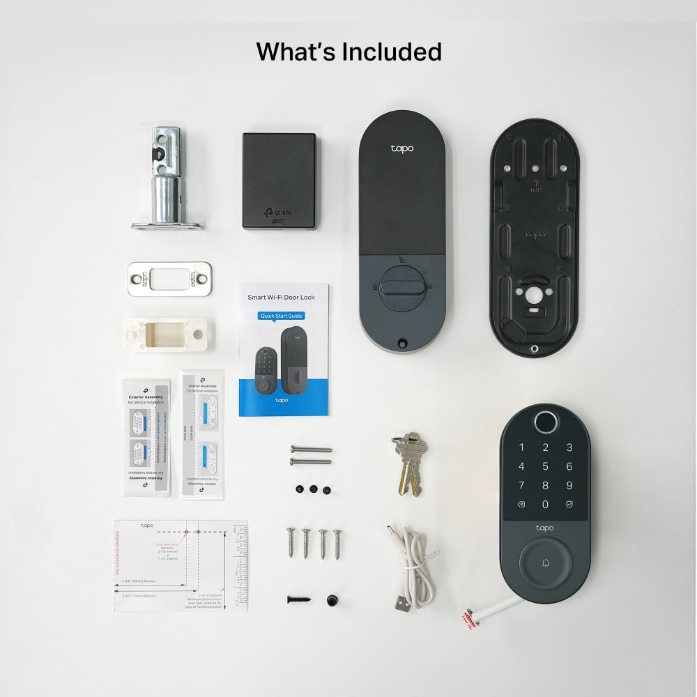 Tapo DL110 Smart Wi-Fi Door Lock – Keyless Entry Smart Lock with App & Remote Control