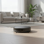 TP-Link Tapo RV20 Max robot vacuum cleaning hardwood floor in modern home