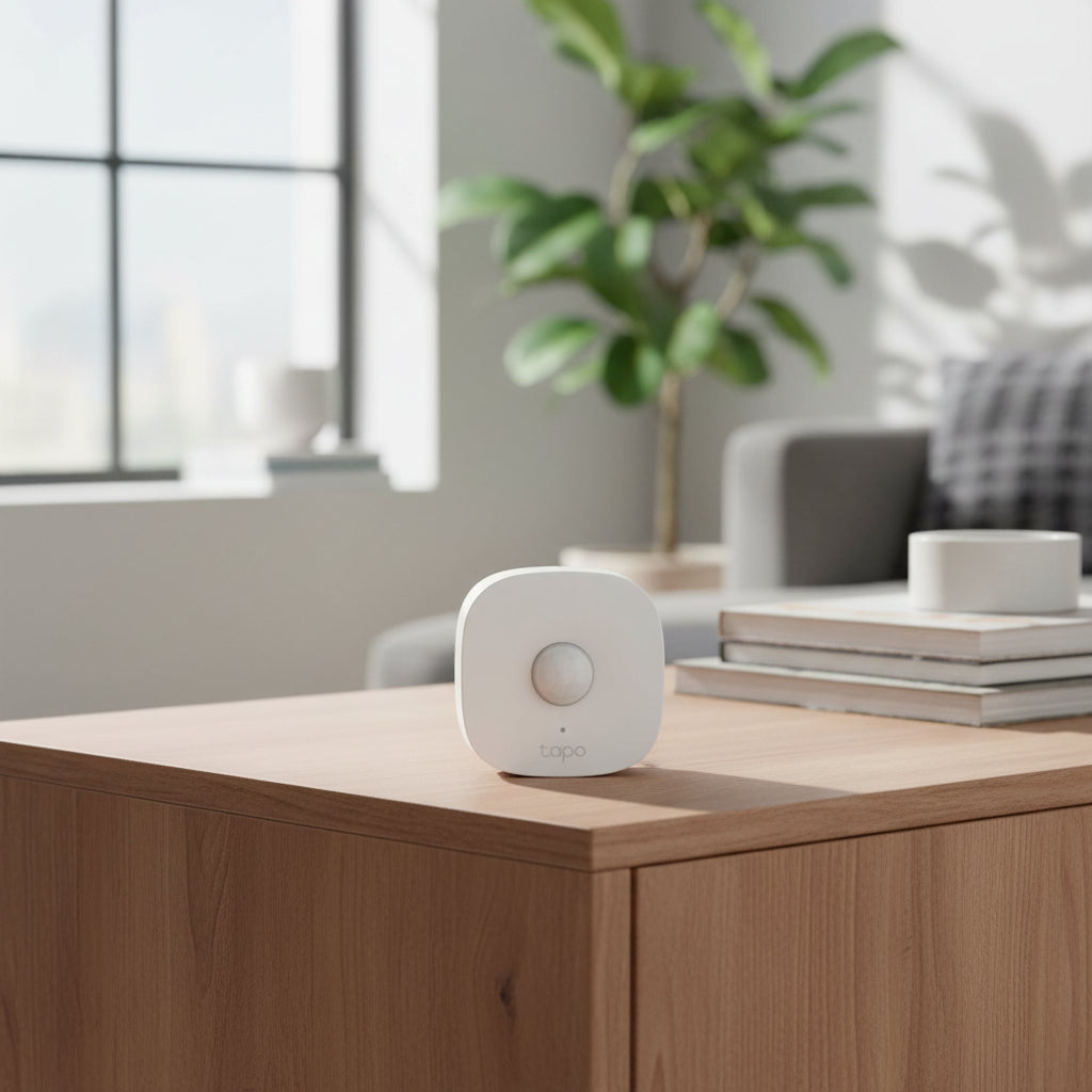 Tapo T100 WiFi motion detector triggering smart home lights via automation
