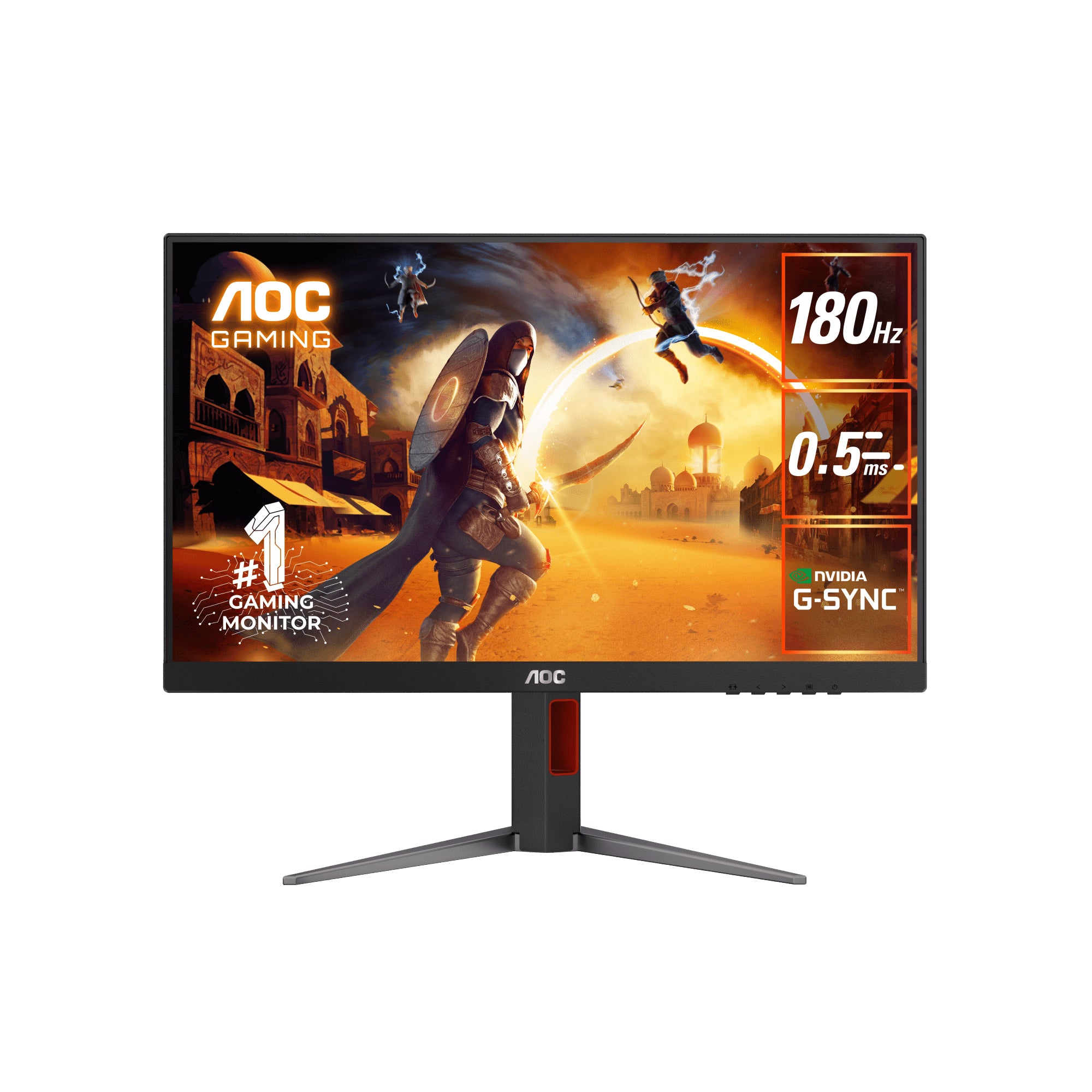 AOC 24G4 23.8-Inch IPS Full HD Gaming Monitor High Refresh Rate Adaptive Sync Esports Display