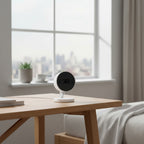 Tapo C125 smart WiFi camera with 140 degree wide angle view in living room