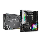 ASRock B450M Steel Legend Micro-ATX Motherboard AMD AM4 DDR4 PCIe 3.0 Gaming PC Board