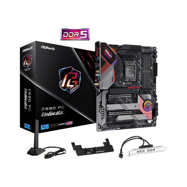 ASRock Z690 PG Velocita ATX Motherboard Intel LGA1700 DDR5 PCIe 5.0 Gaming Motherboard High Performance Desktop Motherboard