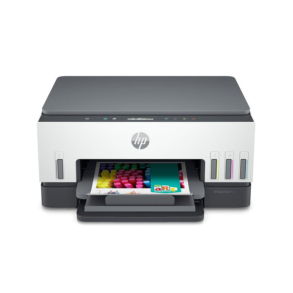 HP Smart Tank 670 All-in-One Wireless Ink Tank Printer – Print, Scan, Copy & High-Capacity Refillable Ink System with ADF for Home & Office