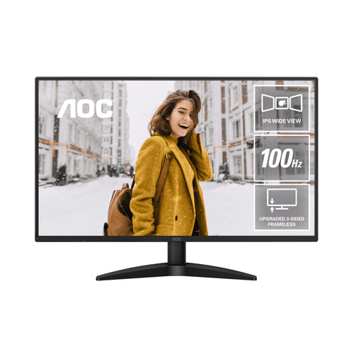 AOC 27B36H 27-Inch 100Hz IPS Full HD Monitor Frameless Adaptive Sync Display for Office & Entertainment